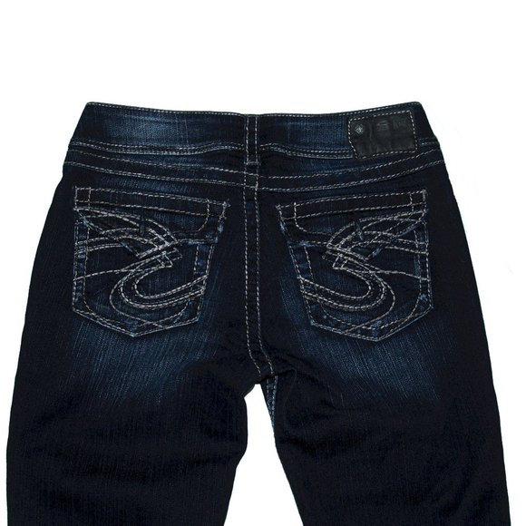 Silver Jeans - SUKI SURPLUS - SAF446 - Mid Rise Boot Cut Blue Denim (27X30) - Picture 13 of 16